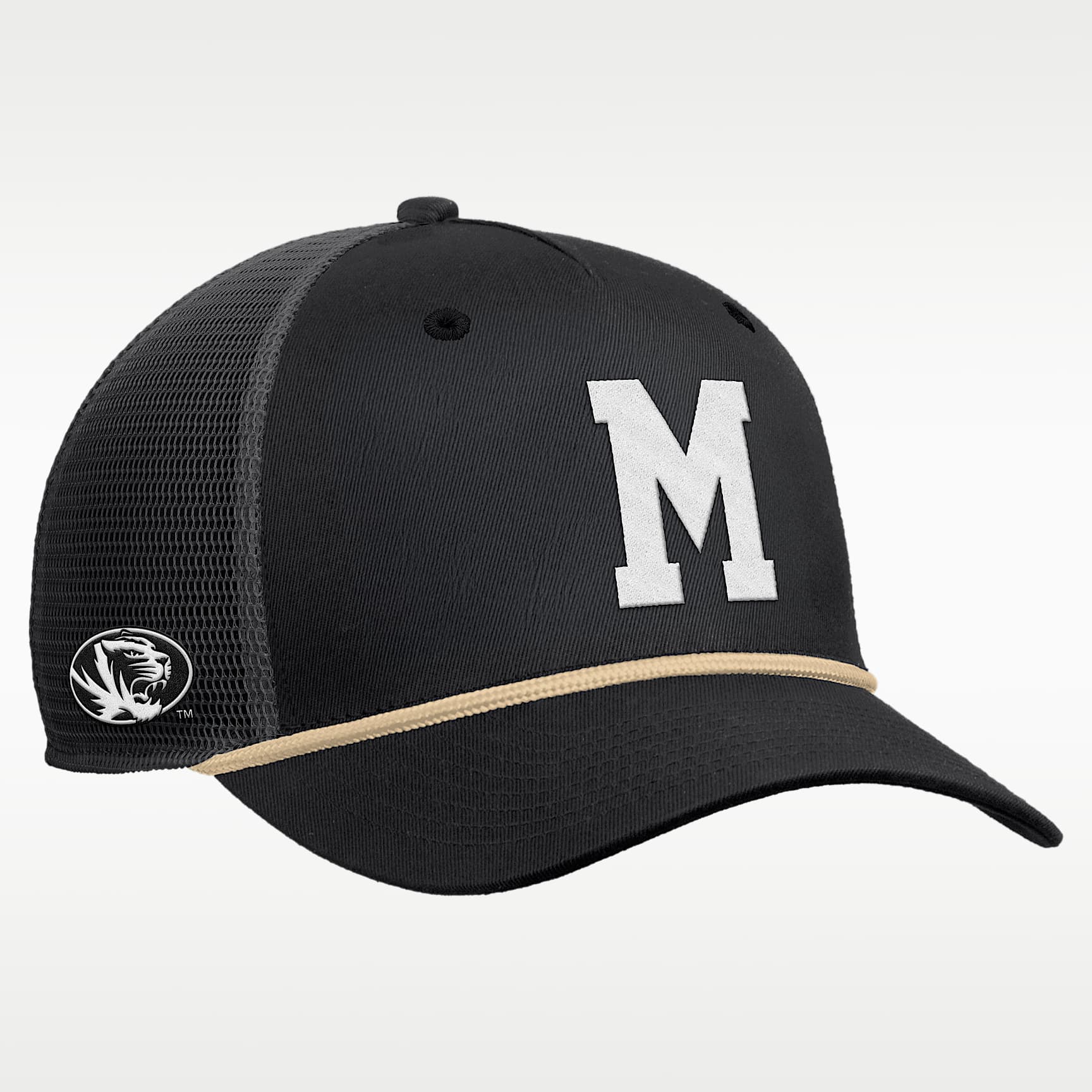 Missouri Alt Football Rise Visor Rope Men's Nike College Trucker